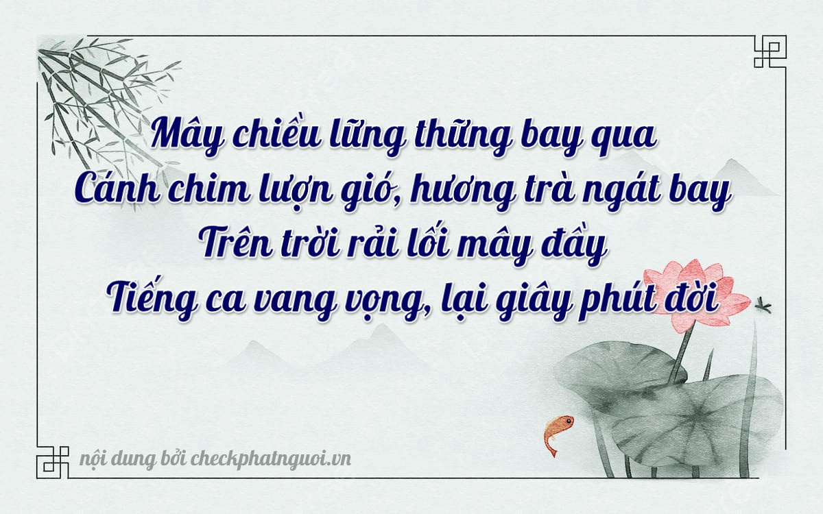 Bài thơ ý nghĩa cho <b>biển số 36B7-95453</b> tại website checkphatnguoi.vn