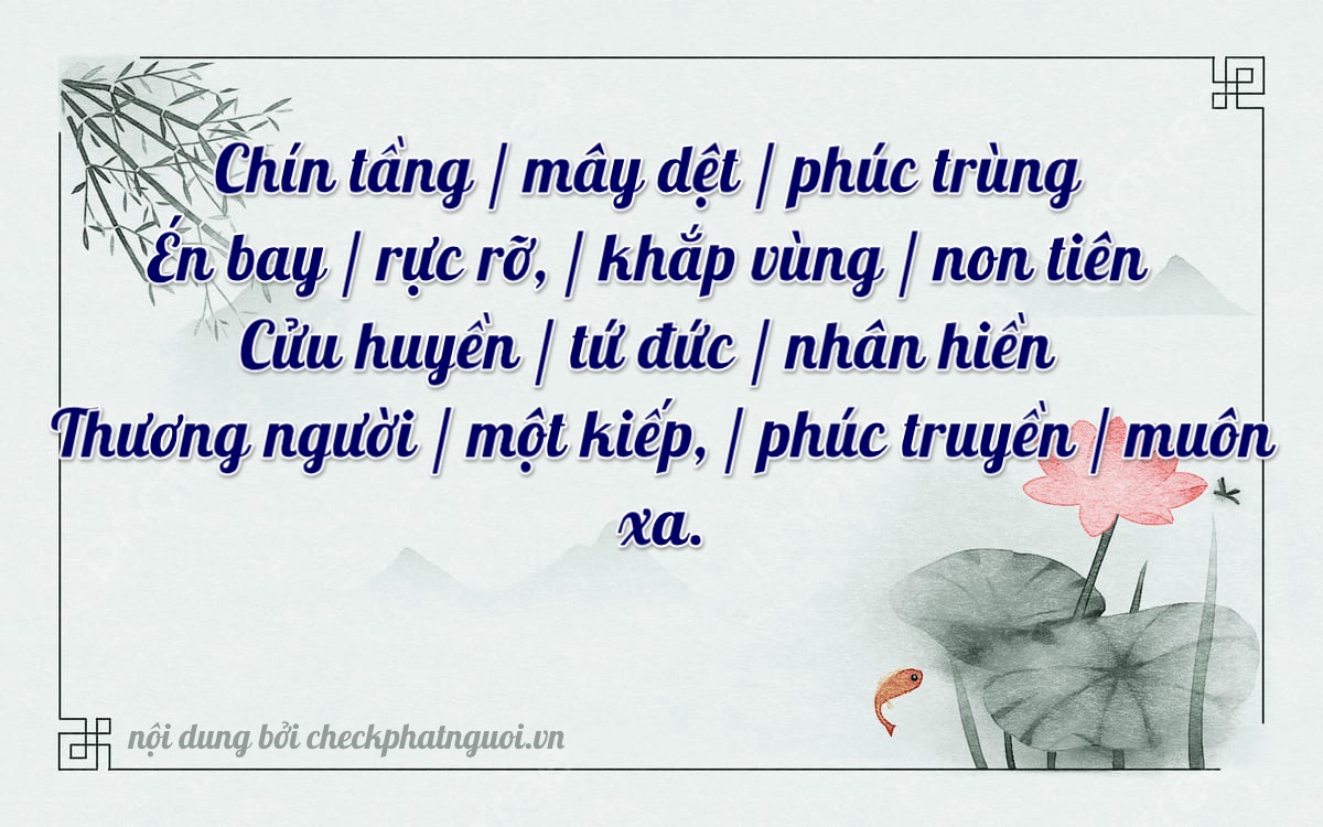 Bài thơ ý nghĩa cho <b>biển số 36B7-98939</b> tại website checkphatnguoi.vn