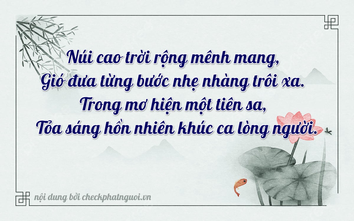 Bài thơ ý nghĩa cho <b>biển số 36B8-31238</b> tại website checkphatnguoi.vn