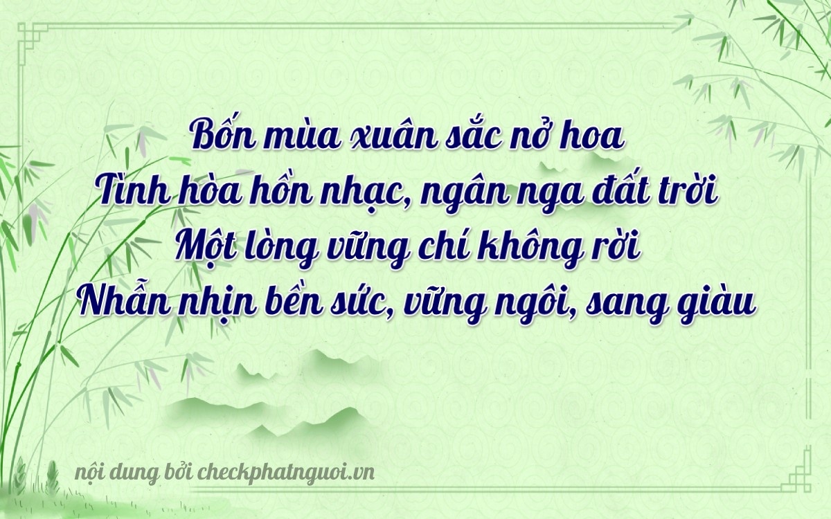 Bài thơ ý nghĩa cho <b>biển số 36B8-34411</b> tại website checkphatnguoi.vn