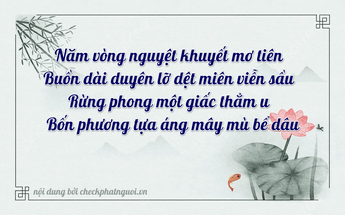 Bài thơ ý nghĩa cho <b>biển số 36B8-50134</b> tại website checkphatnguoi.vn