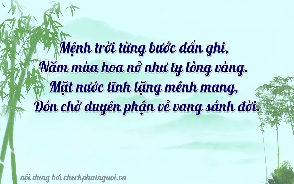 Bài thơ ý nghĩa cho <b>biển số 36B8-61163</b> tại website checkphatnguoi.vn