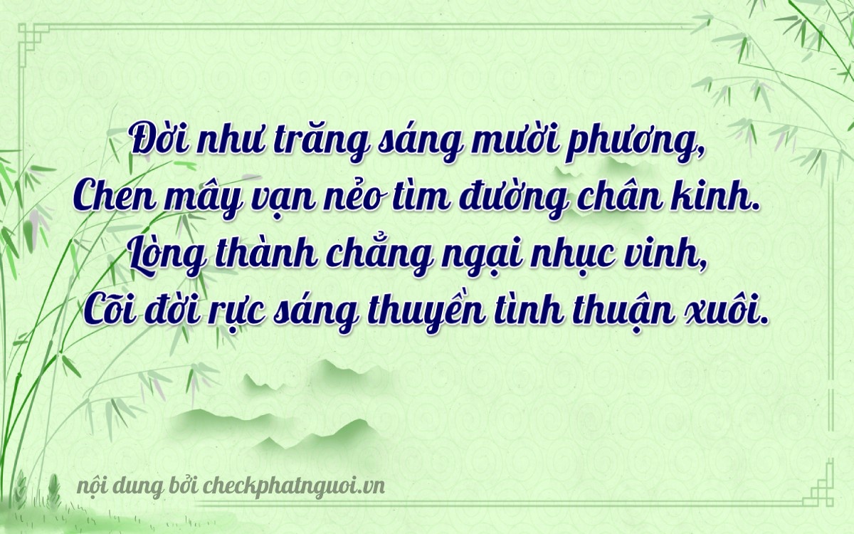 Bài thơ ý nghĩa cho <b>biển số 36B8-82670</b> tại website checkphatnguoi.vn