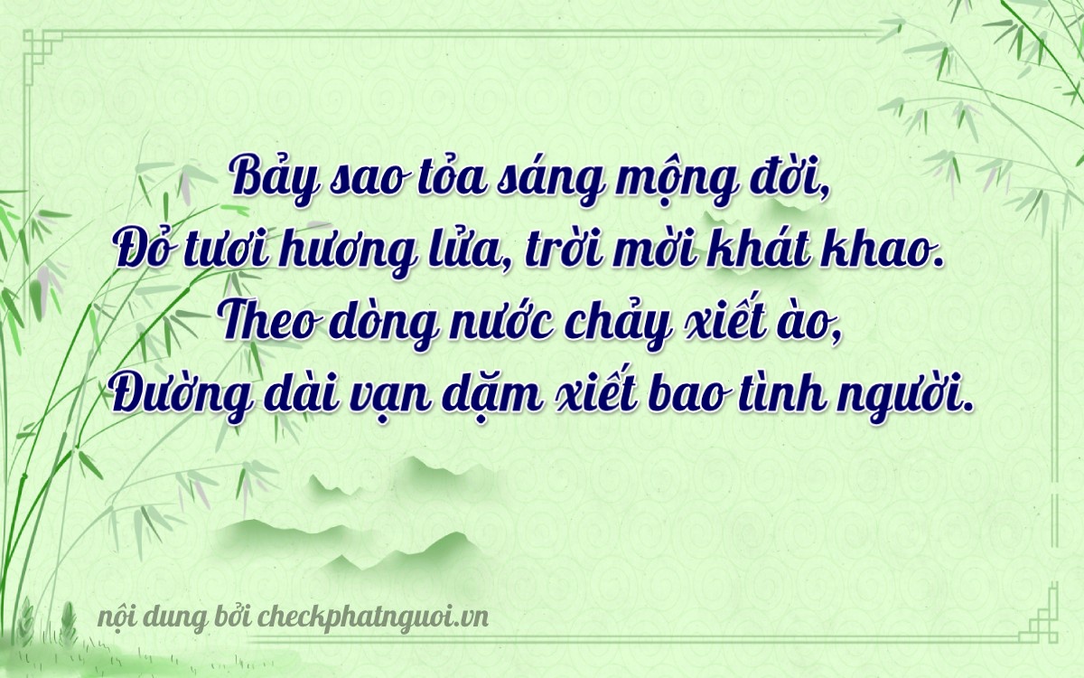 Bài thơ ý nghĩa cho <b>biển số 36B8-91778</b> tại website checkphatnguoi.vn