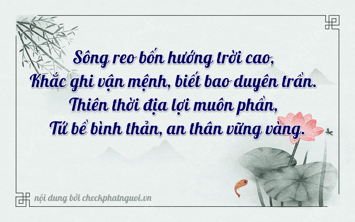 Bài thơ ý nghĩa cho <b>biển số 36BB-33445</b> tại website checkphatnguoi.vn