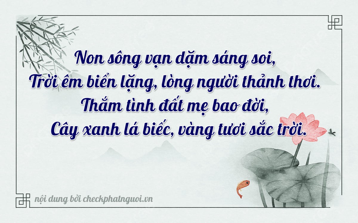 Bài thơ ý nghĩa cho <b>biển số 36BC-03368</b> tại website checkphatnguoi.vn
