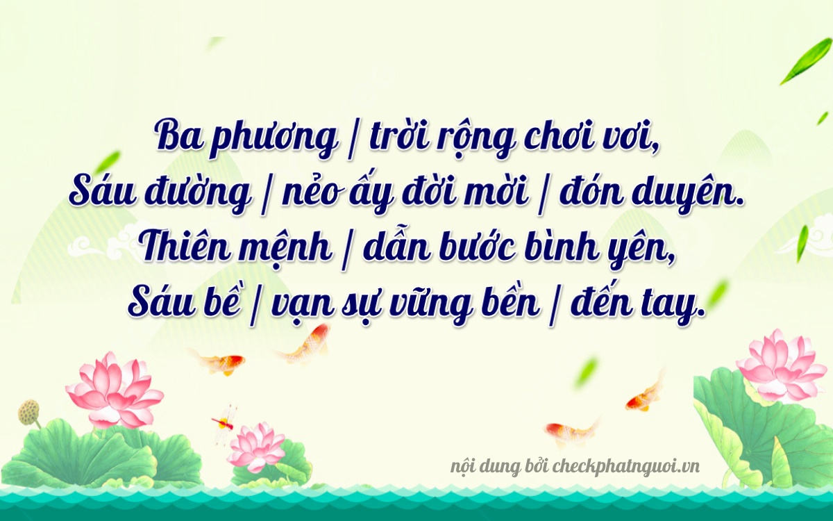 Bài thơ ý nghĩa cho <b>biển số 36BE-03606</b> tại website checkphatnguoi.vn