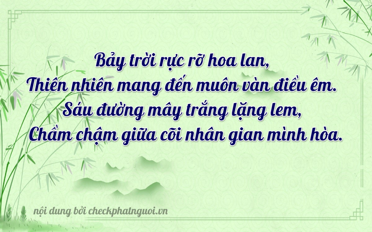 Bài thơ ý nghĩa cho <b>biển số 36C-07162</b> tại website checkphatnguoi.vn