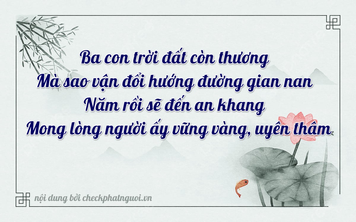 Bài thơ ý nghĩa cho <b>biển số 36C1-03009</b> tại website checkphatnguoi.vn