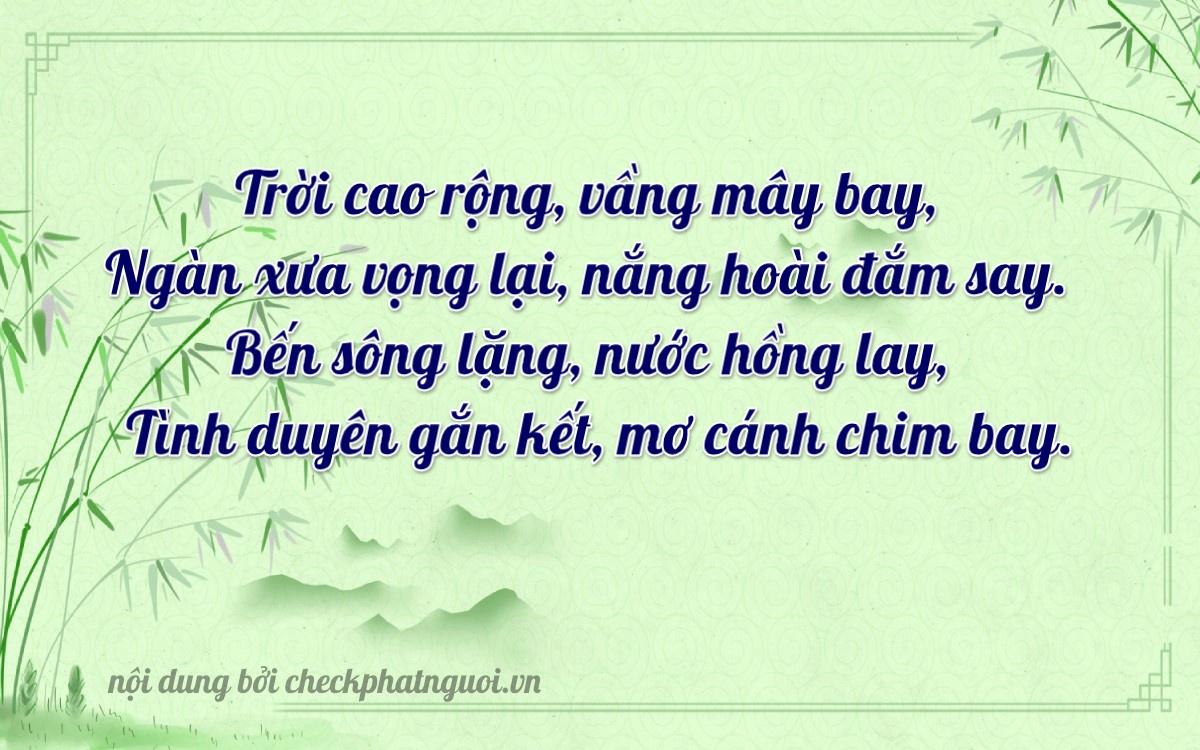 Bài thơ ý nghĩa cho <b>biển số 36C-10681</b> tại website checkphatnguoi.vn