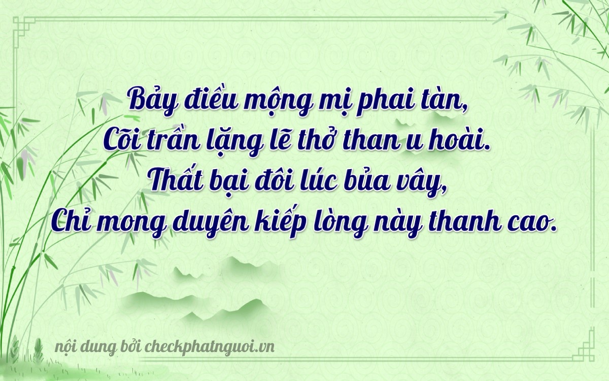 Bài thơ ý nghĩa cho <b>biển số 36C-13779</b> tại website checkphatnguoi.vn