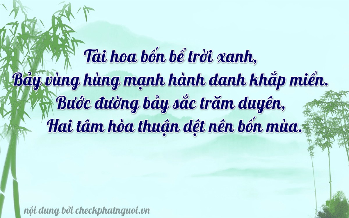 Bài thơ ý nghĩa cho <b>biển số 36C1-47724</b> tại website checkphatnguoi.vn