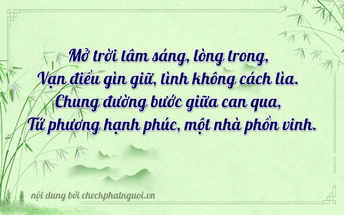 Bài thơ ý nghĩa cho <b>biển số 36C2-07796</b> tại website checkphatnguoi.vn