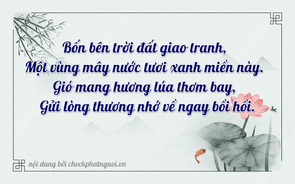 Bài thơ ý nghĩa cho <b>biển số 36C2-14391</b> tại website checkphatnguoi.vn