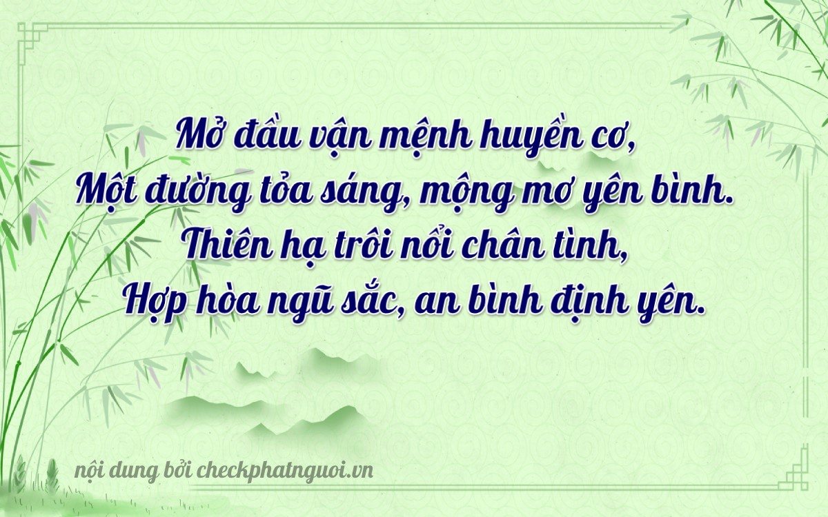 Bài thơ ý nghĩa cho <b>biển số 36C2-19936</b> tại website checkphatnguoi.vn