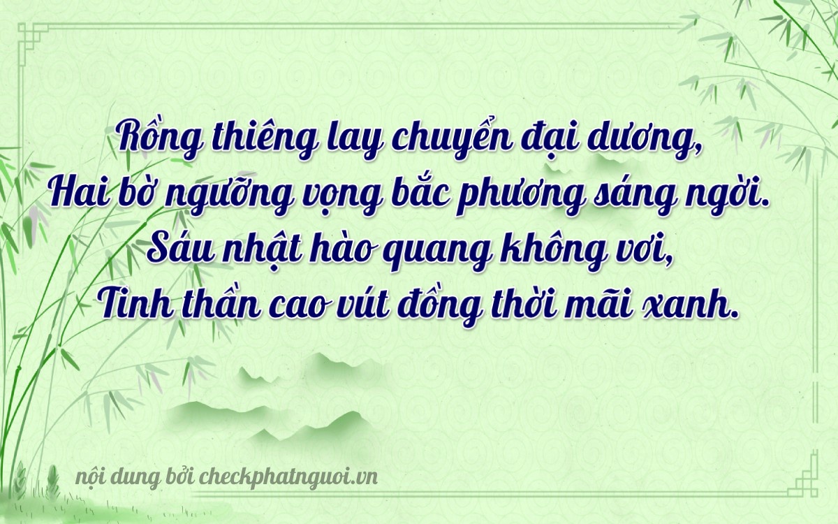 Bài thơ ý nghĩa cho <b>biển số 36C2-26156</b> tại website checkphatnguoi.vn