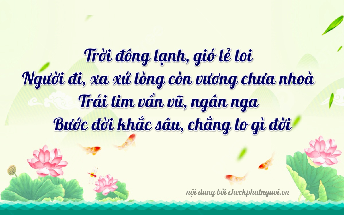 Bài thơ ý nghĩa cho <b>biển số 36C2-31734</b> tại website checkphatnguoi.vn