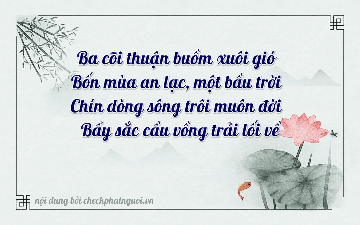 Bài thơ ý nghĩa cho <b>biển số 36C2-39748</b> tại website checkphatnguoi.vn