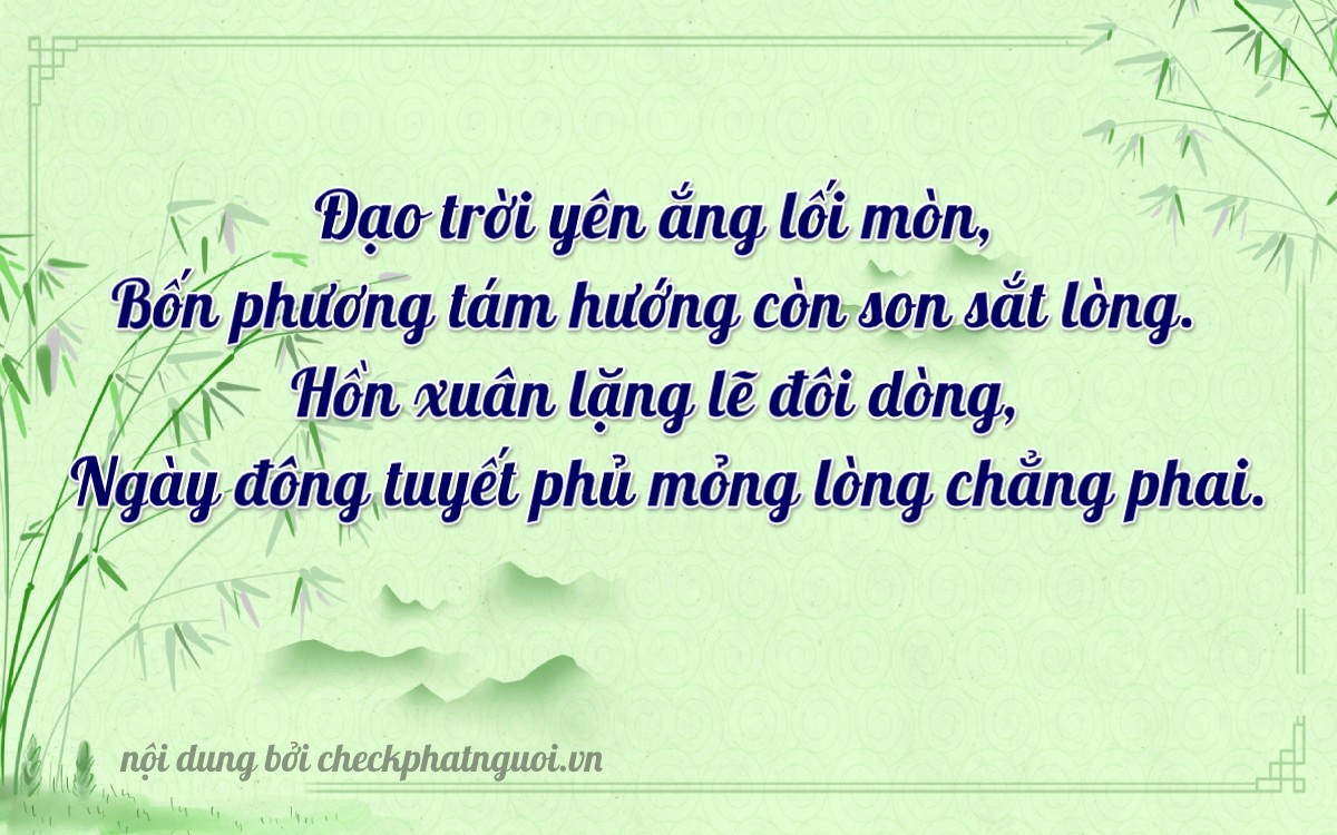 Bài thơ ý nghĩa cho <b>biển số 36C-36922</b> tại website checkphatnguoi.vn