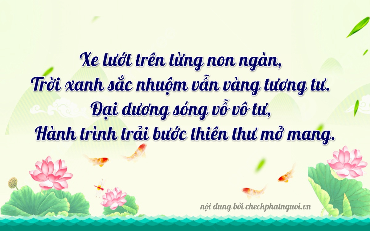 Bài thơ ý nghĩa cho <b>biển số 36C-39601</b> tại website checkphatnguoi.vn