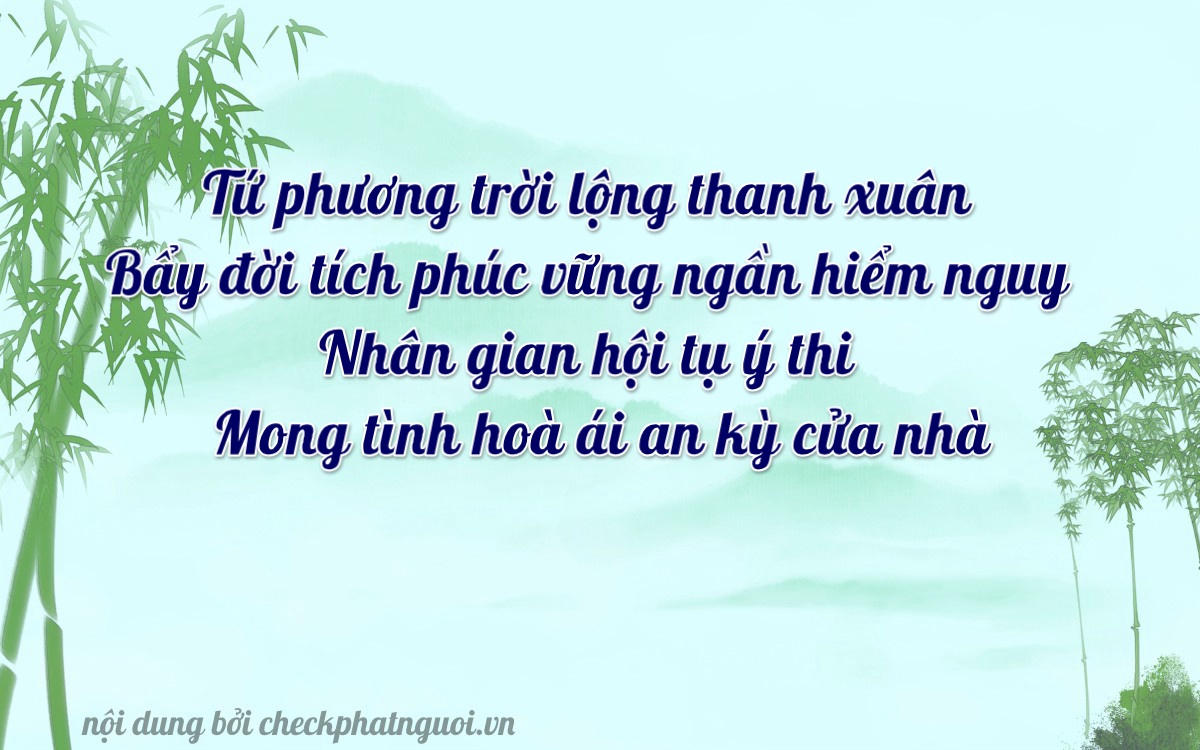Bài thơ ý nghĩa cho <b>biển số 36C-40714</b> tại website checkphatnguoi.vn