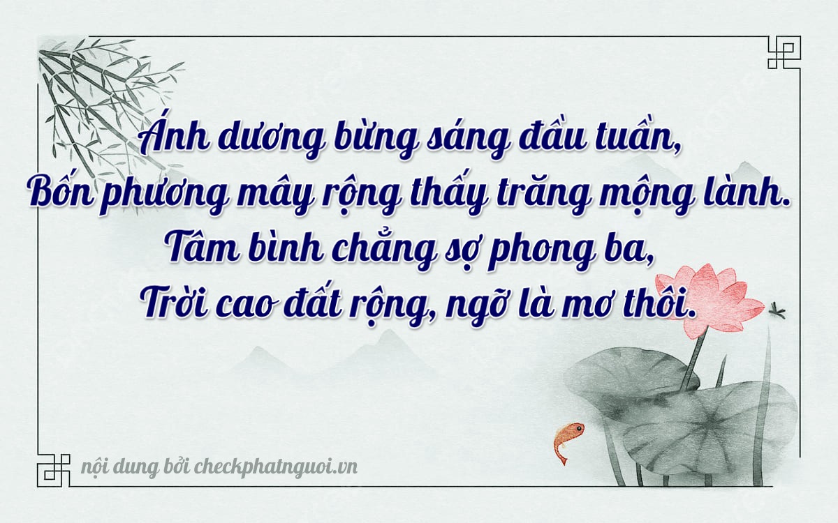 Bài thơ ý nghĩa cho <b>biển số 36C-41097</b> tại website checkphatnguoi.vn
