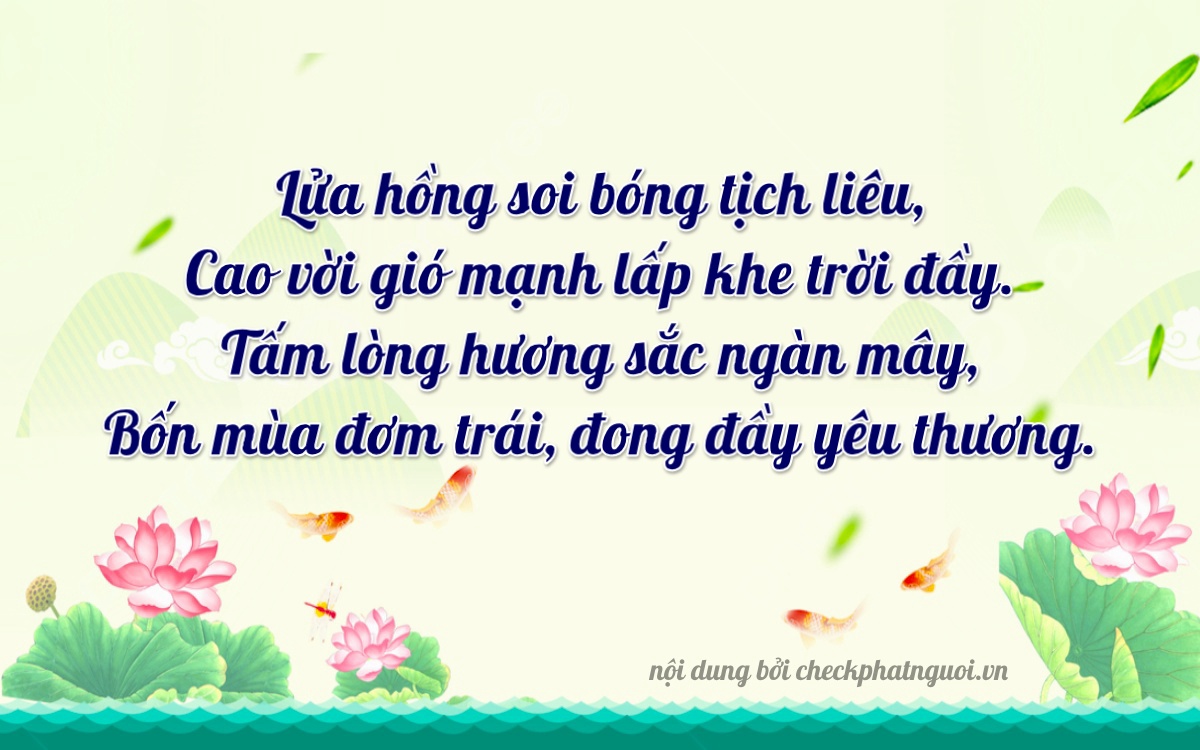 Bài thơ ý nghĩa cho <b>biển số 36C-42434</b> tại website checkphatnguoi.vn
