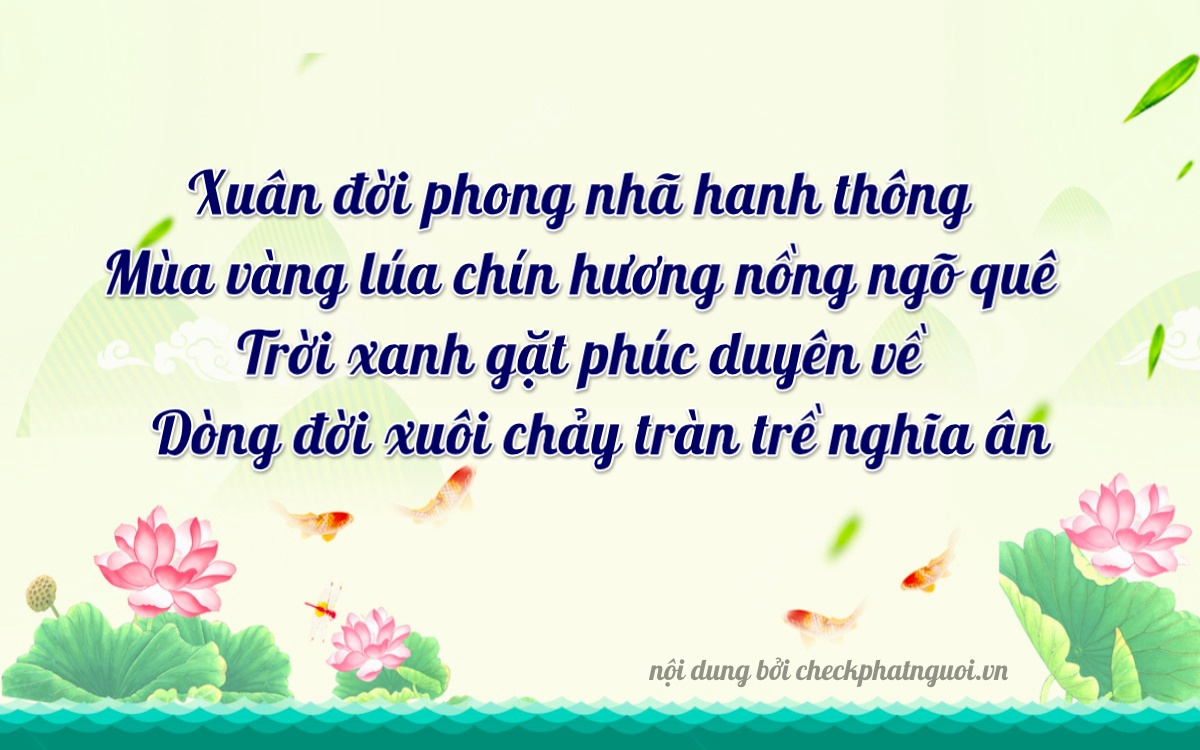 Bài thơ ý nghĩa cho <b>biển số 36C-43550</b> tại website checkphatnguoi.vn