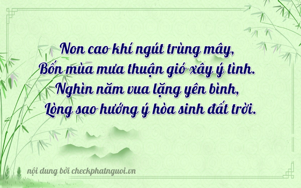 Bài thơ ý nghĩa cho <b>biển số 36C-44118</b> tại website checkphatnguoi.vn