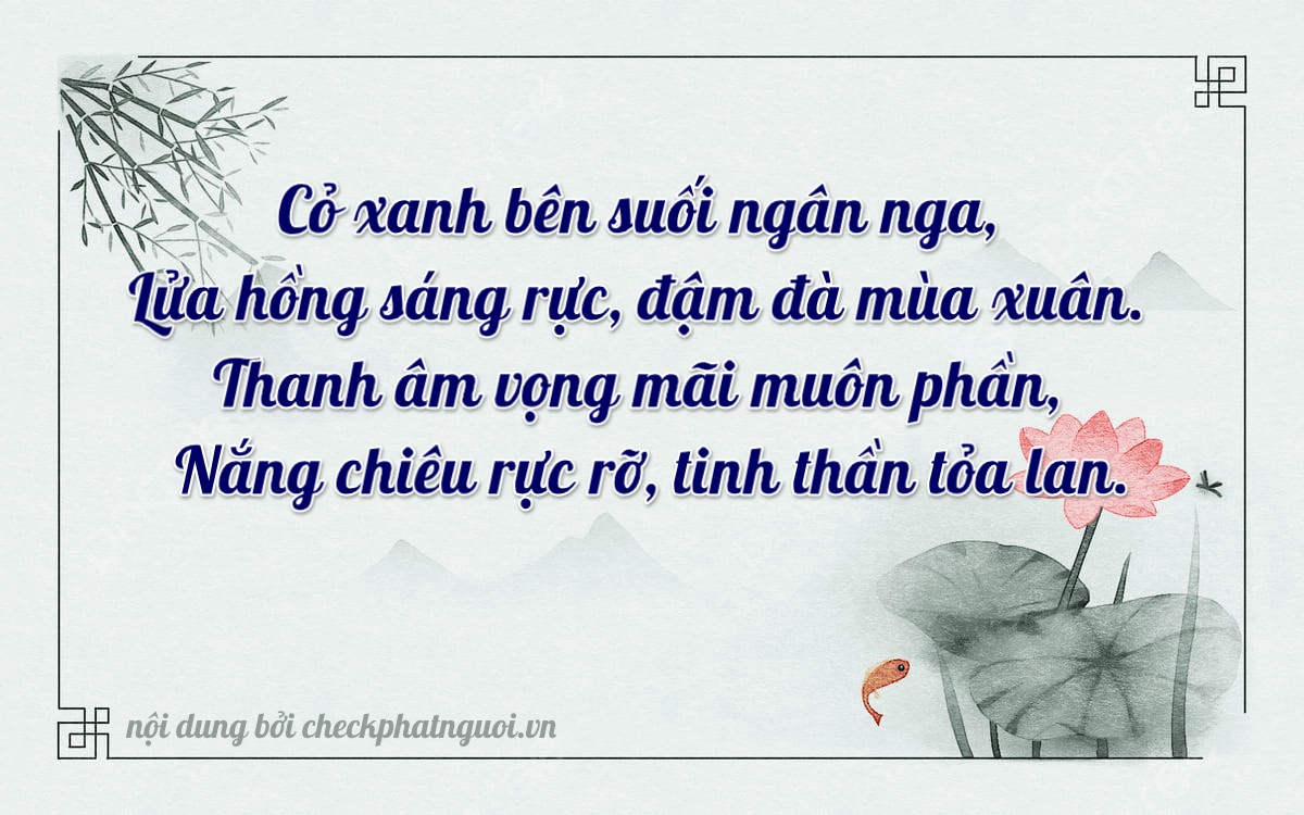 Bài thơ ý nghĩa cho <b>biển số 36C-44544</b> tại website checkphatnguoi.vn