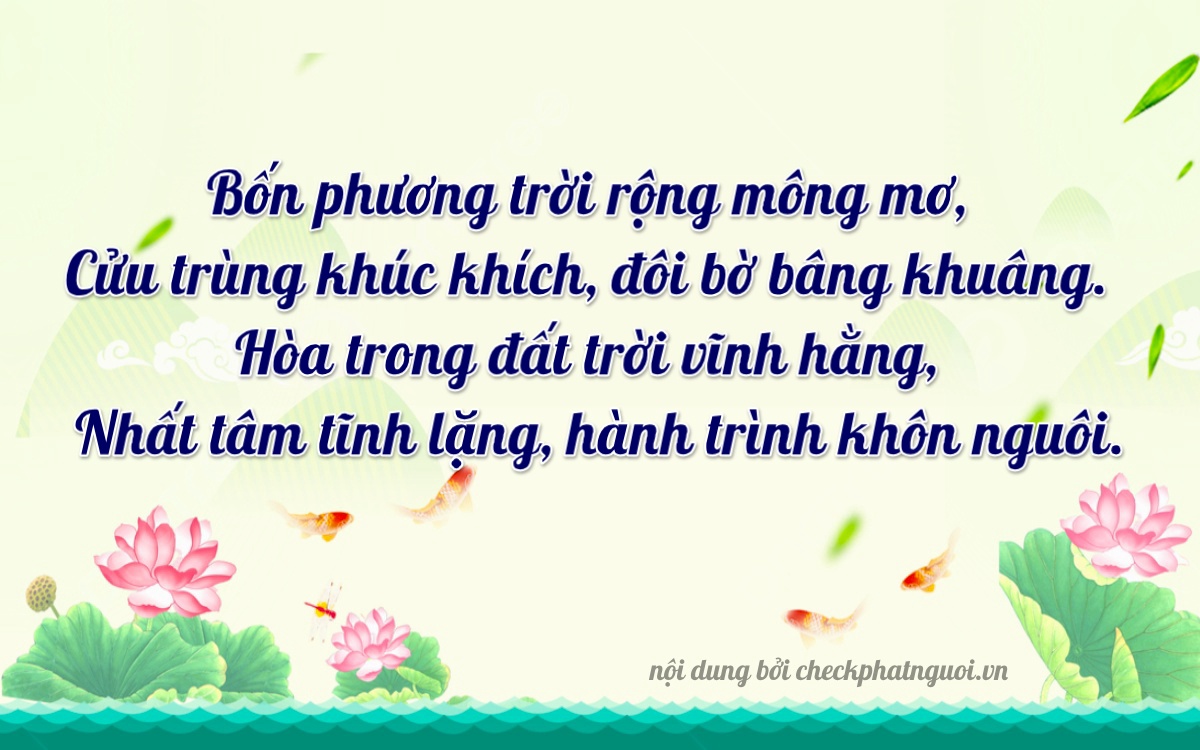 Bài thơ ý nghĩa cho <b>biển số 36C-44941</b> tại website checkphatnguoi.vn