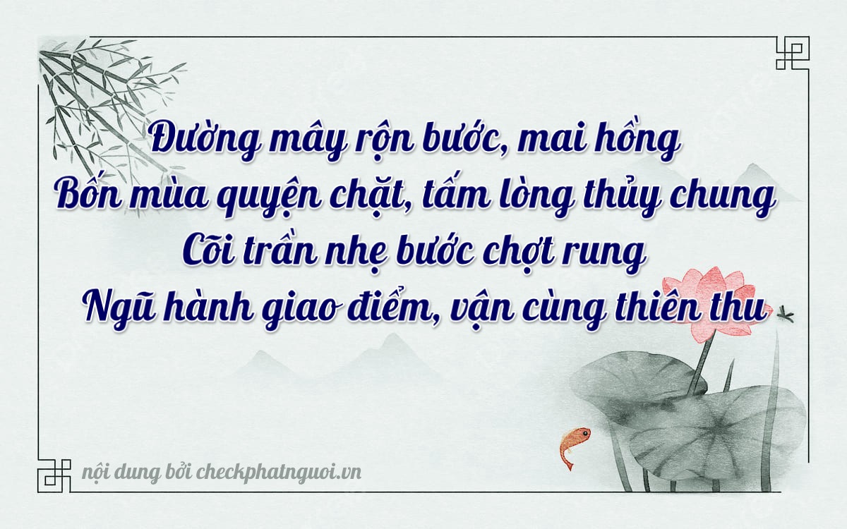 Bài thơ ý nghĩa cho <b>biển số 36C-44955</b> tại website checkphatnguoi.vn
