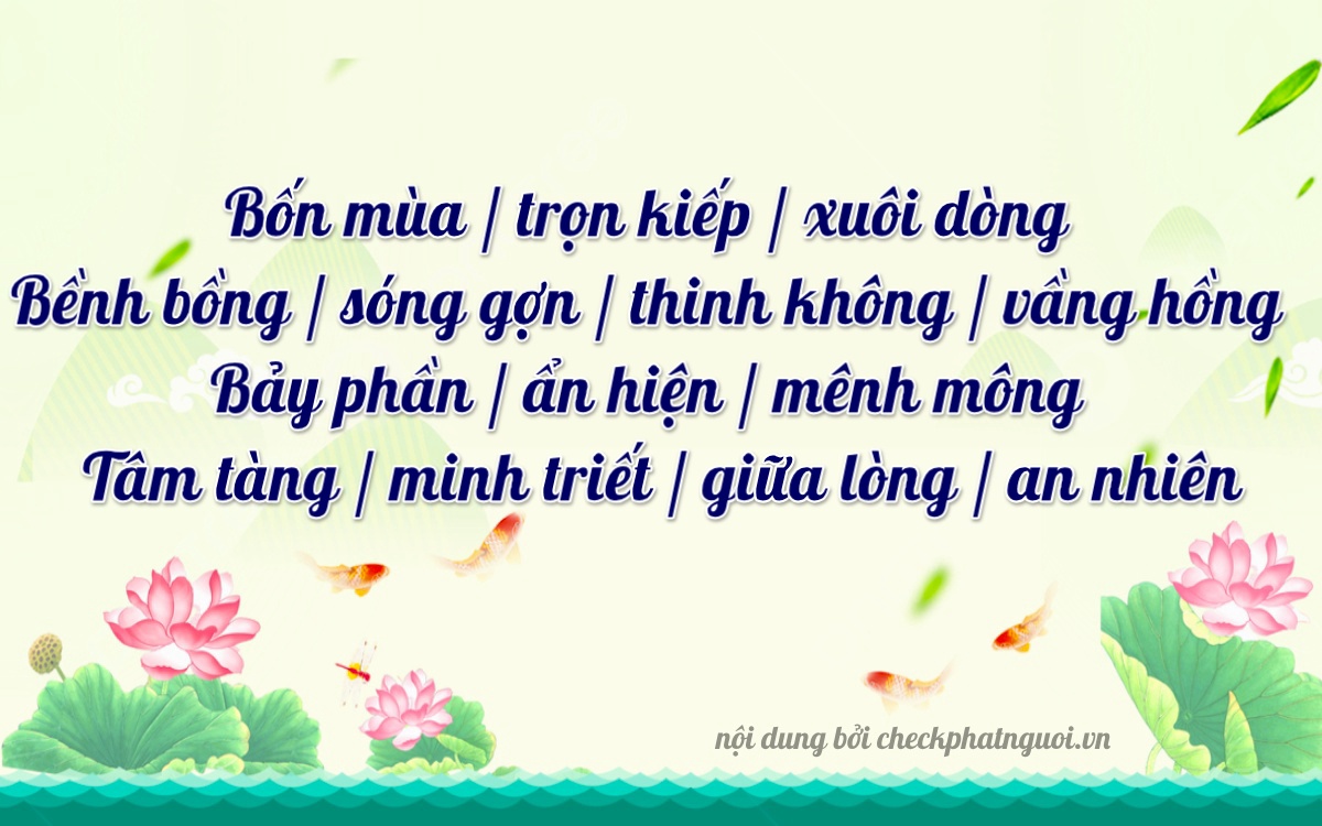 Bài thơ ý nghĩa cho <b>biển số 36C-47697</b> tại website checkphatnguoi.vn