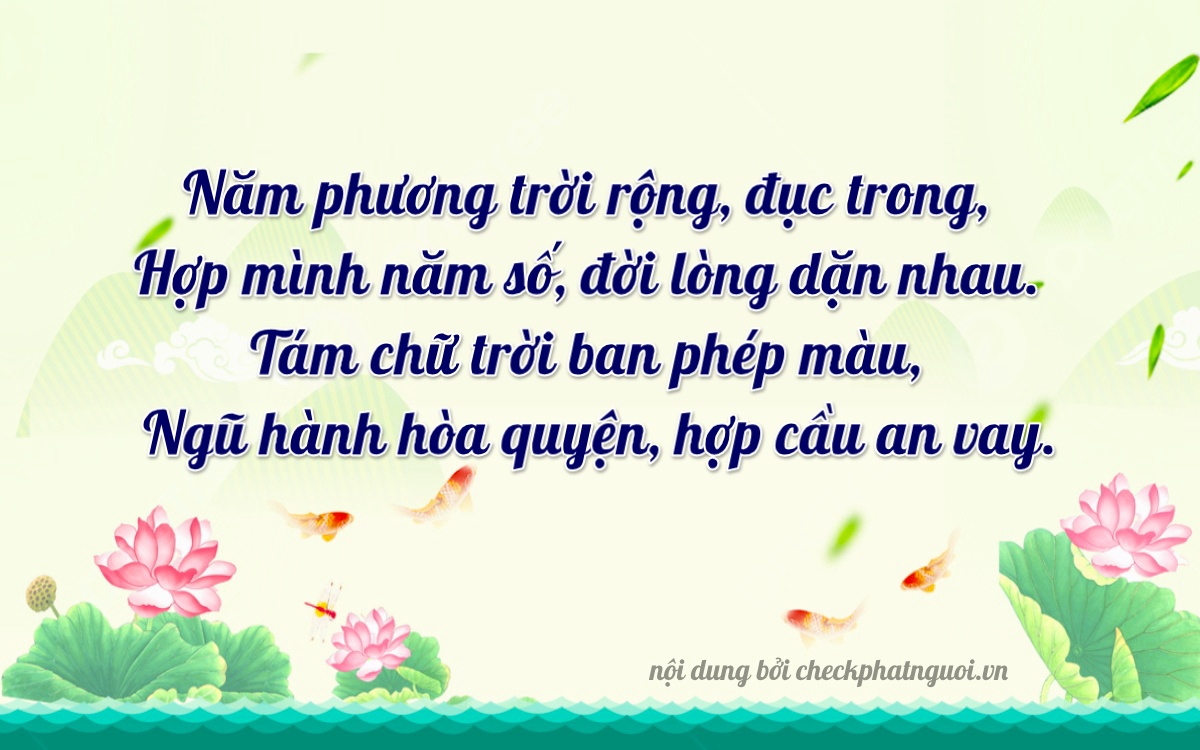 Bài thơ ý nghĩa cho <b>biển số 36C-52853</b> tại website checkphatnguoi.vn