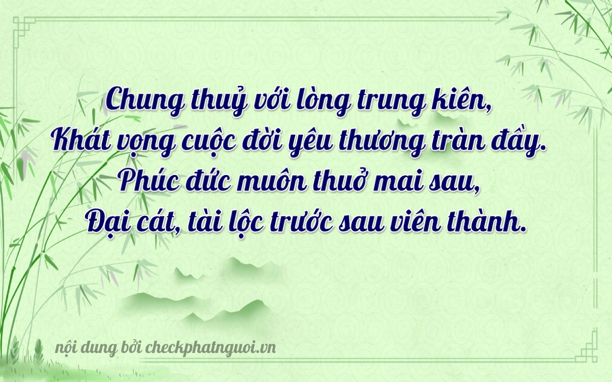 Bài thơ ý nghĩa cho <b>biển số 36C-70767</b> tại website checkphatnguoi.vn