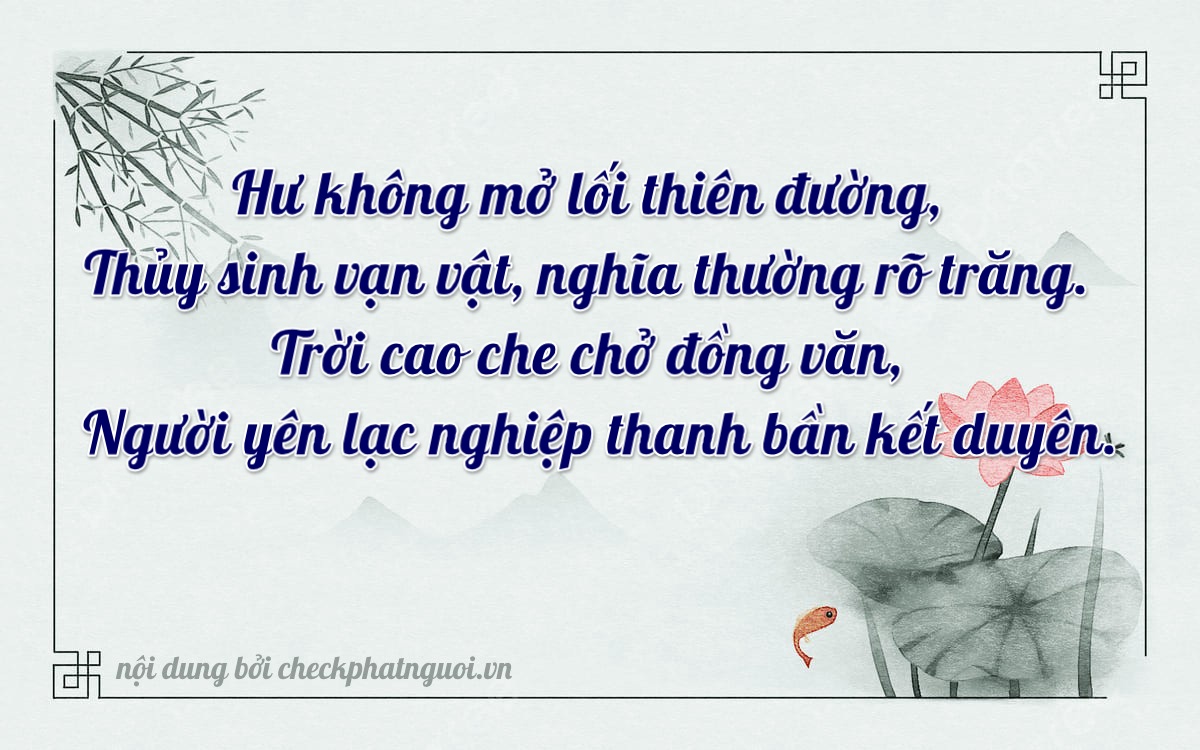 Bài thơ ý nghĩa cho <b>biển số 36D-02027</b> tại website checkphatnguoi.vn