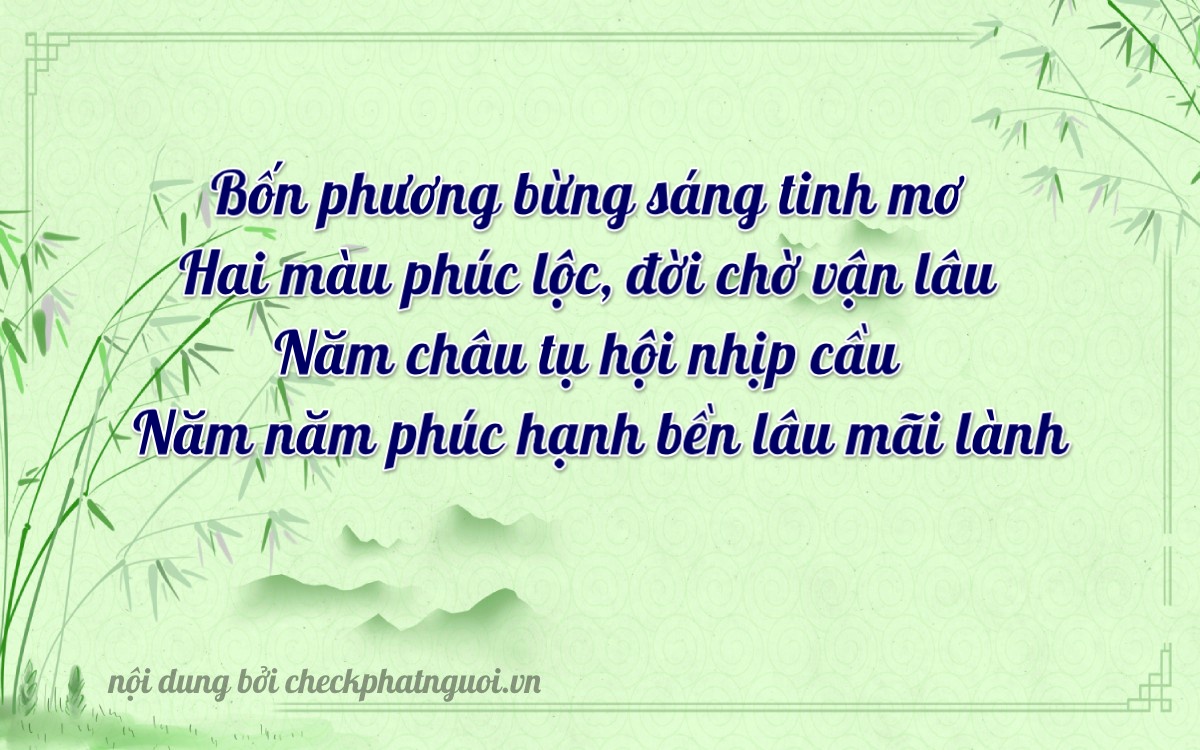 Bài thơ ý nghĩa cho <b>biển số 36D1-04525</b> tại website checkphatnguoi.vn