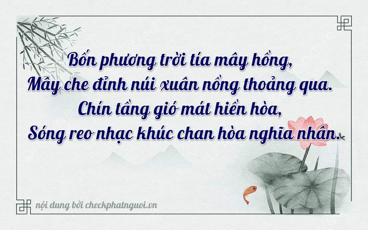 Bài thơ ý nghĩa cho <b>biển số 36D1-49193</b> tại website checkphatnguoi.vn