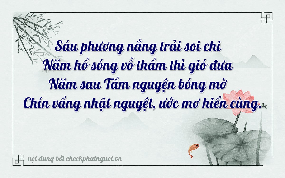 Bài thơ ý nghĩa cho <b>biển số 36D1-65559</b> tại website checkphatnguoi.vn