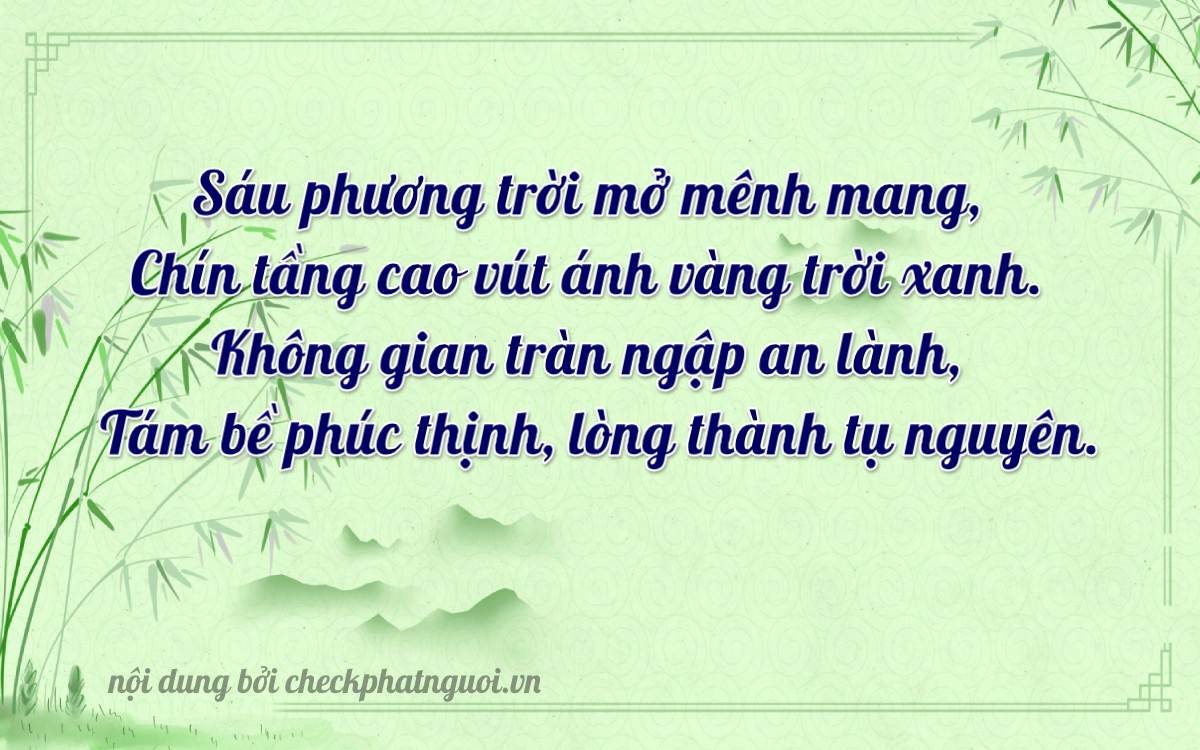 Bài thơ ý nghĩa cho <b>biển số 36D1-69086</b> tại website checkphatnguoi.vn