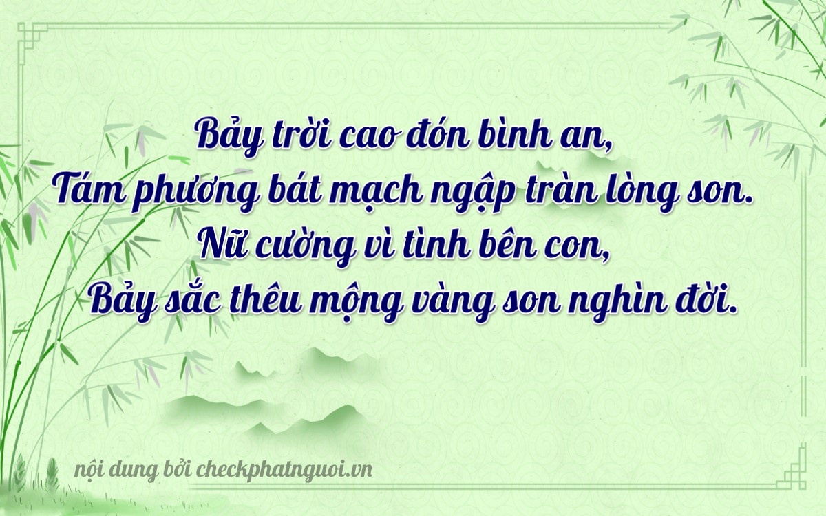 Bài thơ ý nghĩa cho <b>biển số 36D1-78687</b> tại website checkphatnguoi.vn