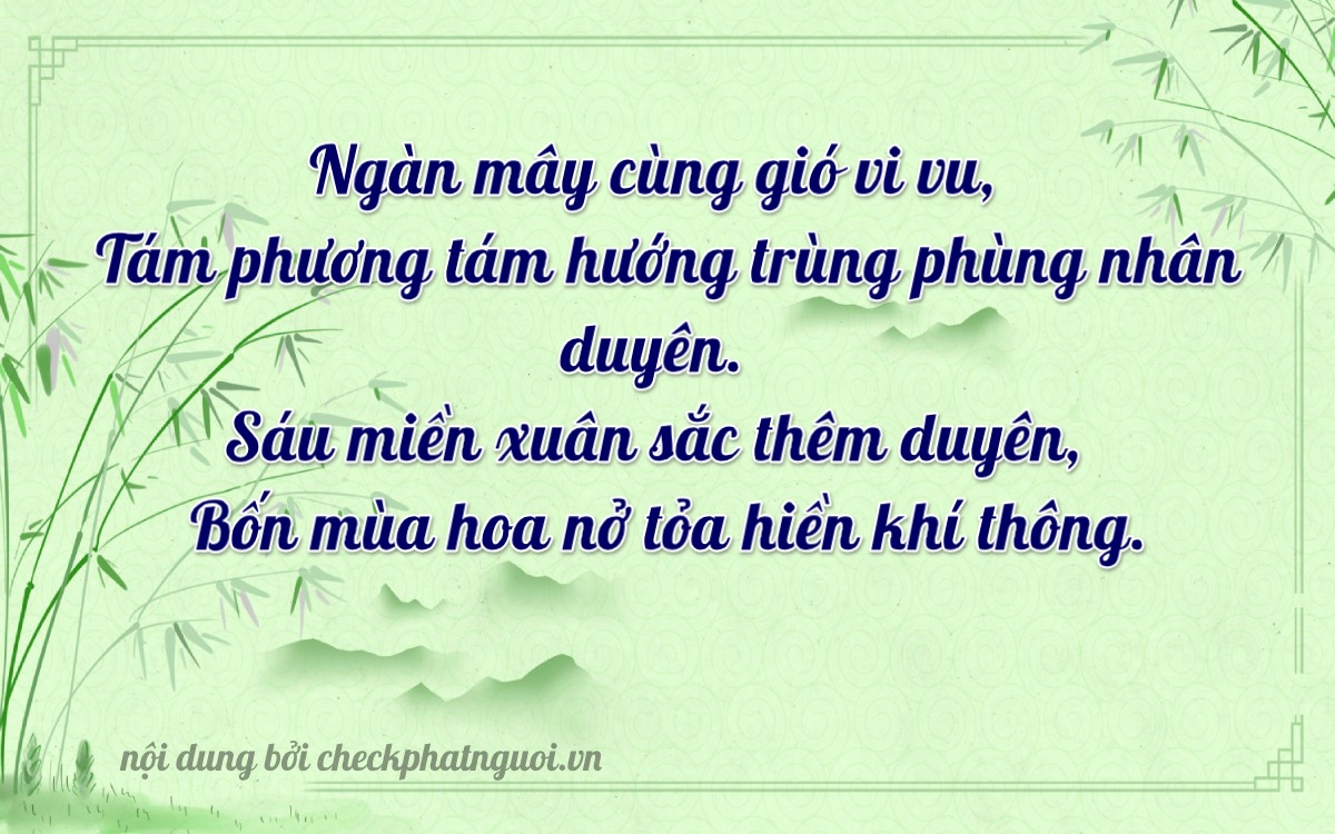 Bài thơ ý nghĩa cho <b>biển số 36D-86863</b> tại website checkphatnguoi.vn