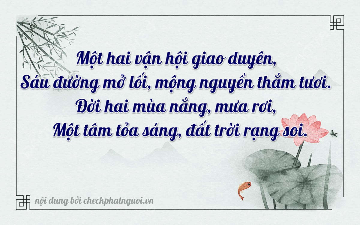 Bài thơ ý nghĩa cho <b>biển số 36E1-16212</b> tại website checkphatnguoi.vn