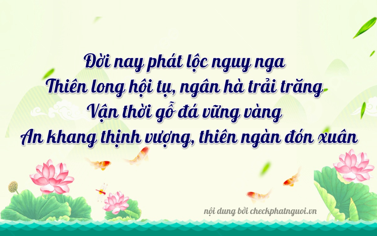 Bài thơ ý nghĩa cho <b>biển số 36F1-07627</b> tại website checkphatnguoi.vn