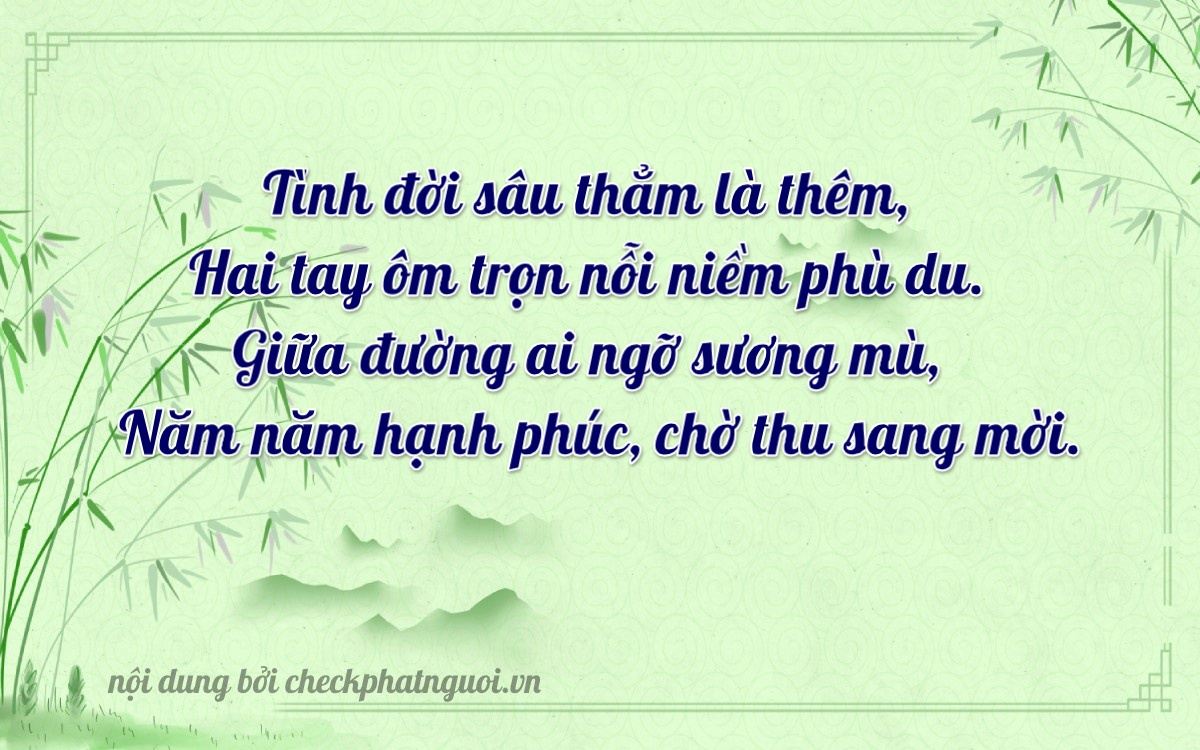 Bài thơ ý nghĩa cho <b>biển số 36F1-22567</b> tại website checkphatnguoi.vn