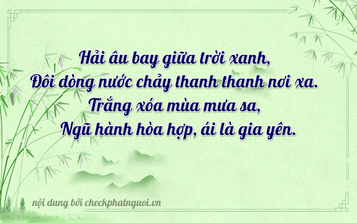 Bài thơ ý nghĩa cho <b>biển số 36F1-22752</b> tại website checkphatnguoi.vn