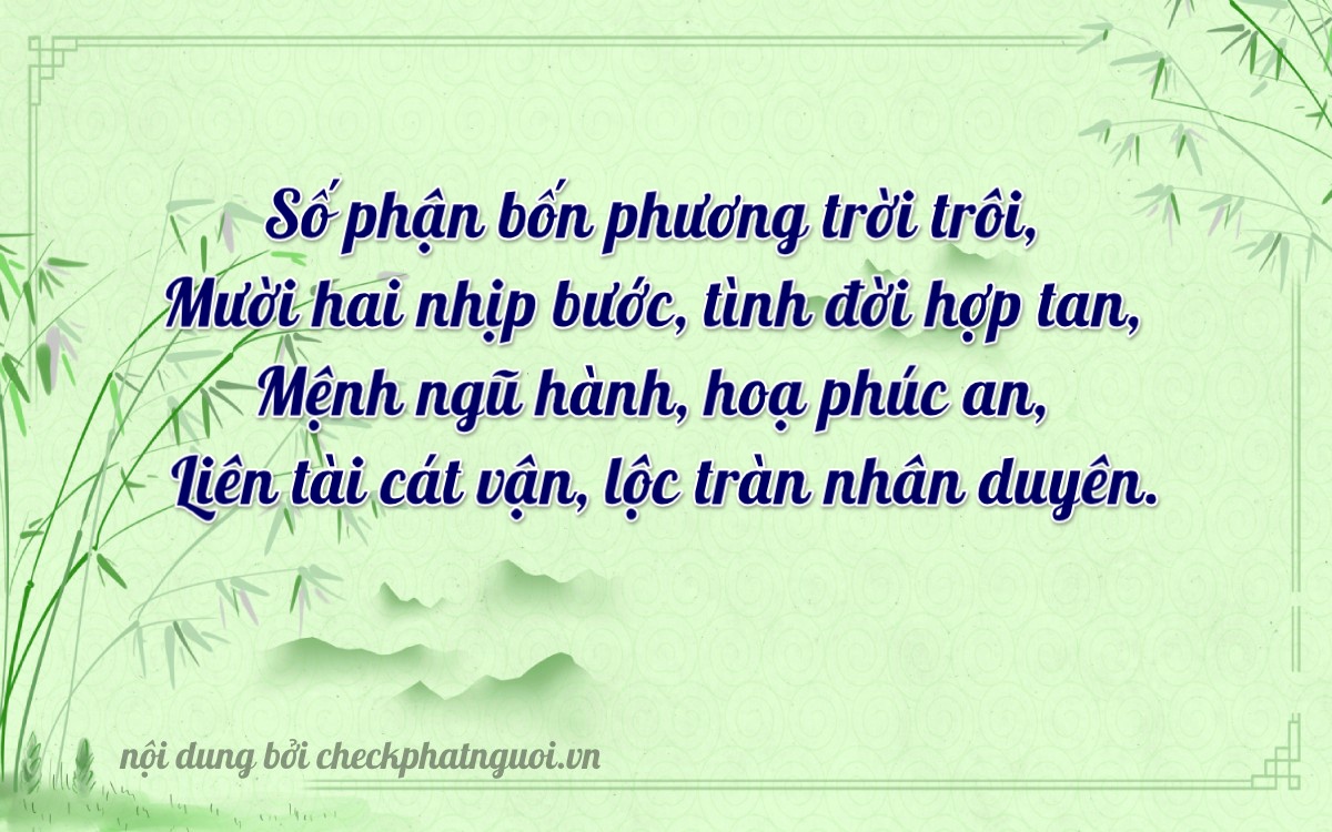 Bài thơ ý nghĩa cho <b>biển số 36F1-40117</b> tại website checkphatnguoi.vn