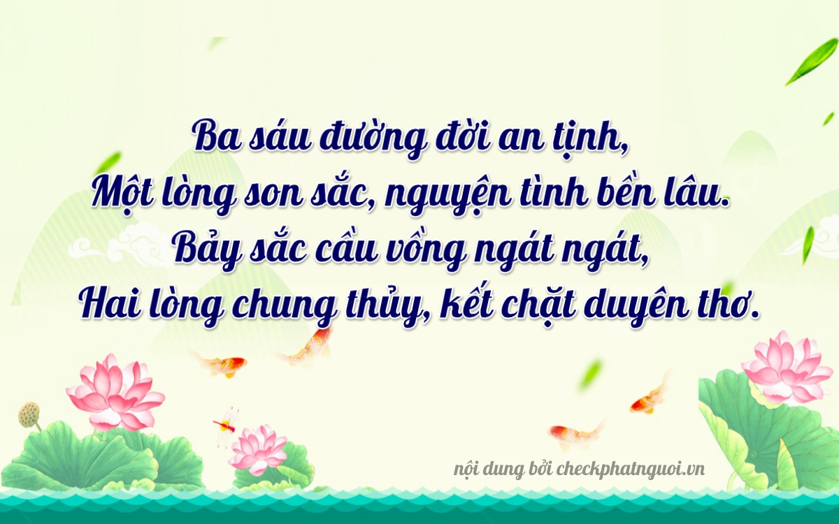 Bài thơ ý nghĩa cho <b>biển số 36G1-36072</b> tại website checkphatnguoi.vn