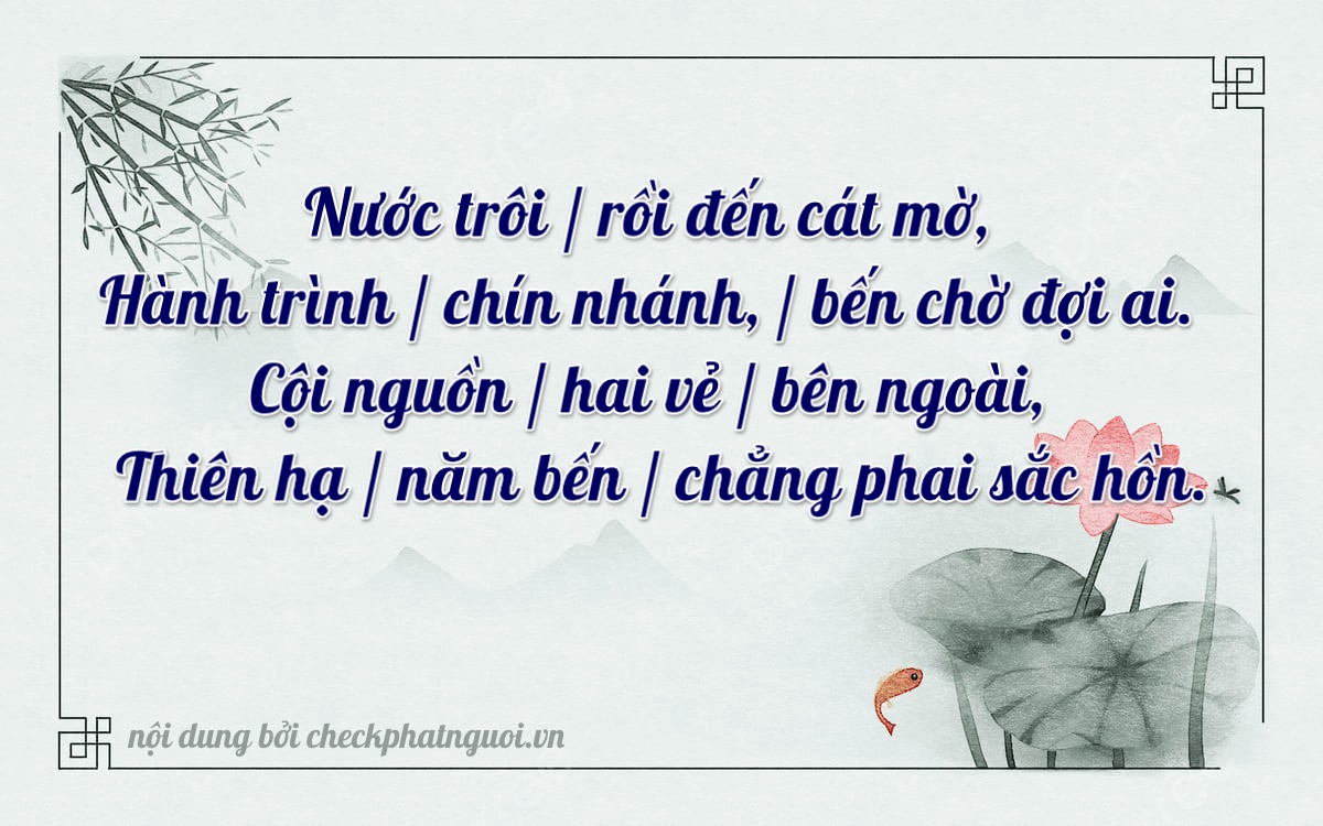 Bài thơ ý nghĩa cho <b>biển số 36G5-21259</b> tại website checkphatnguoi.vn