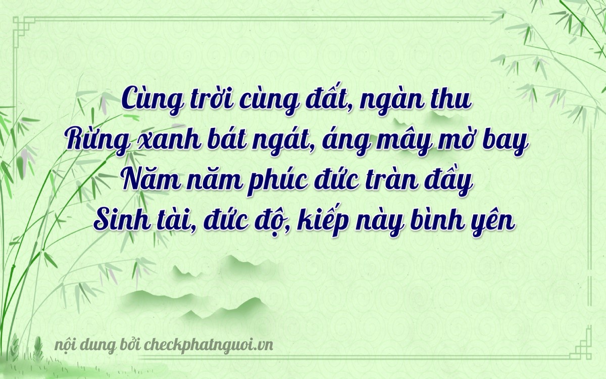 Bài thơ ý nghĩa cho <b>biển số 36H-10095</b> tại website checkphatnguoi.vn